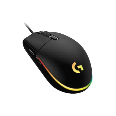 MOUSE GAMING DE CABLE LOGITECH LYGHTSYNC DE 8000DPI NEGRO G203